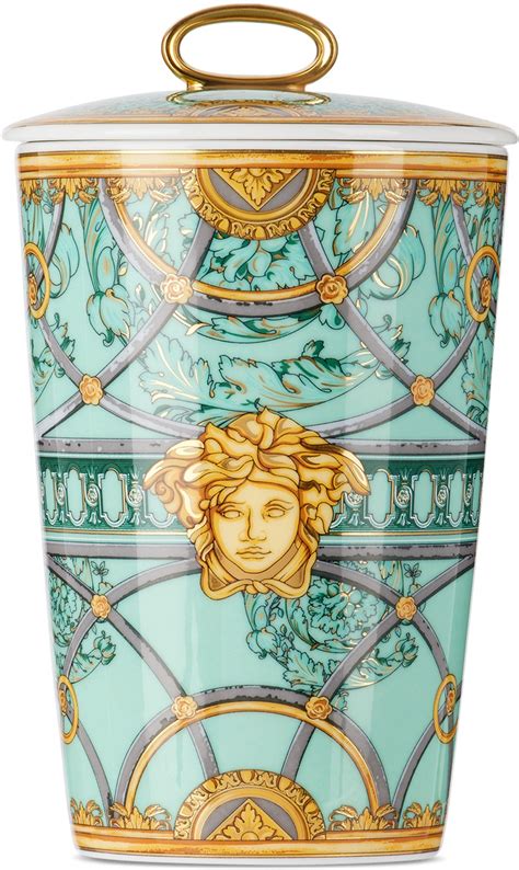 versace rosenthal glasschale grün